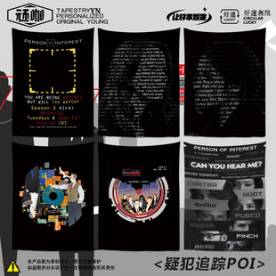 疑犯追踪POI宿舍可爱卡通挂布 卧室宿舍房间改造2026年新款挂布
