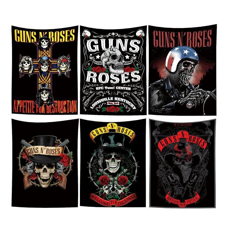 枪炮与玫瑰枪乐队挂布