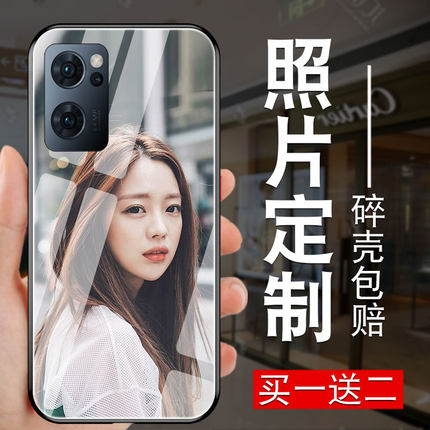 适用oppo照片来图定制手机壳reno7男reno7pro新女款reno7se玻璃reno7z全包镜头硅胶网红防摔个性diy磨砂软por