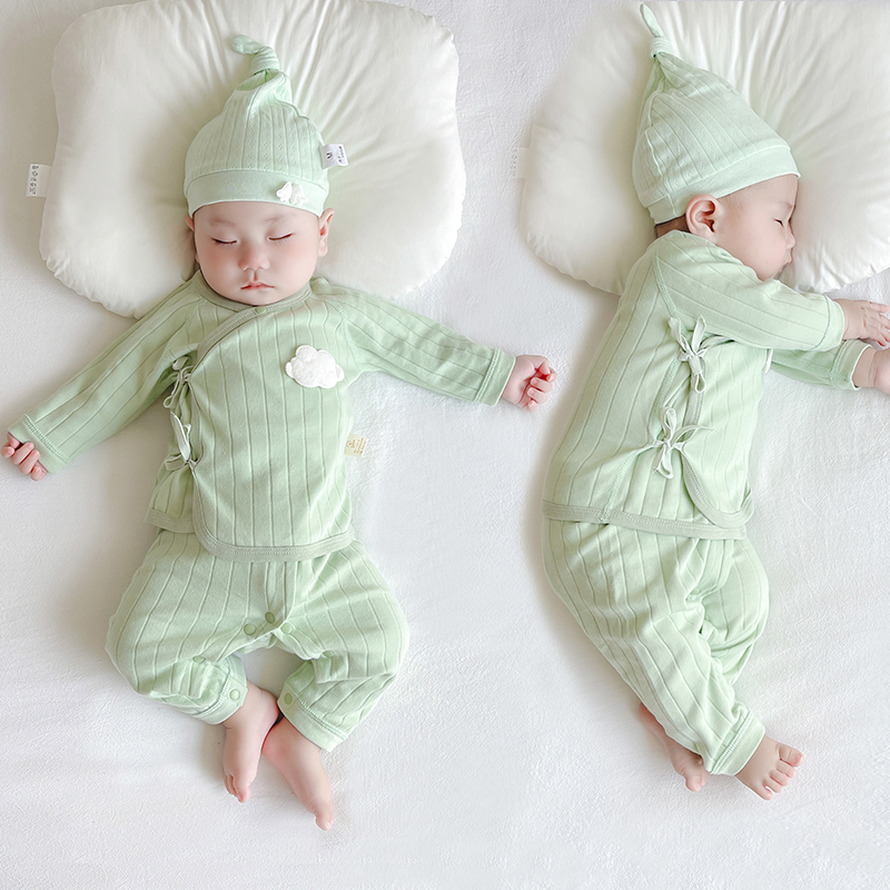 温巢内衣套装春秋款新生婴儿衣服