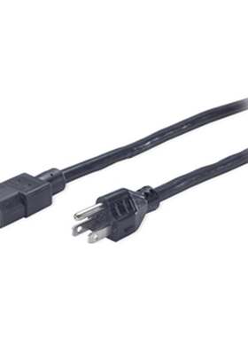 AP9893施耐德APC电源线 C13 转 5-15P 2.4 米 100V-120V 电源线