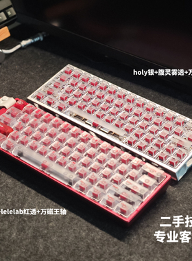 wooting改装万磁王轴成品代组客制化满改现货顶配holy60透明键帽