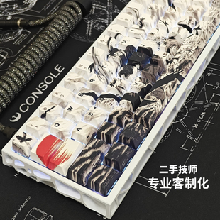 wooting键盘改装60v2成品客制化满改现货顶配海上对决镂空铝壳