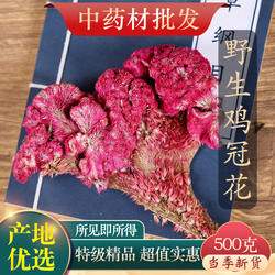 中药材精选红鸡冠花正品新货鸡冠干鸡冠头500克另有白鸡冠花
