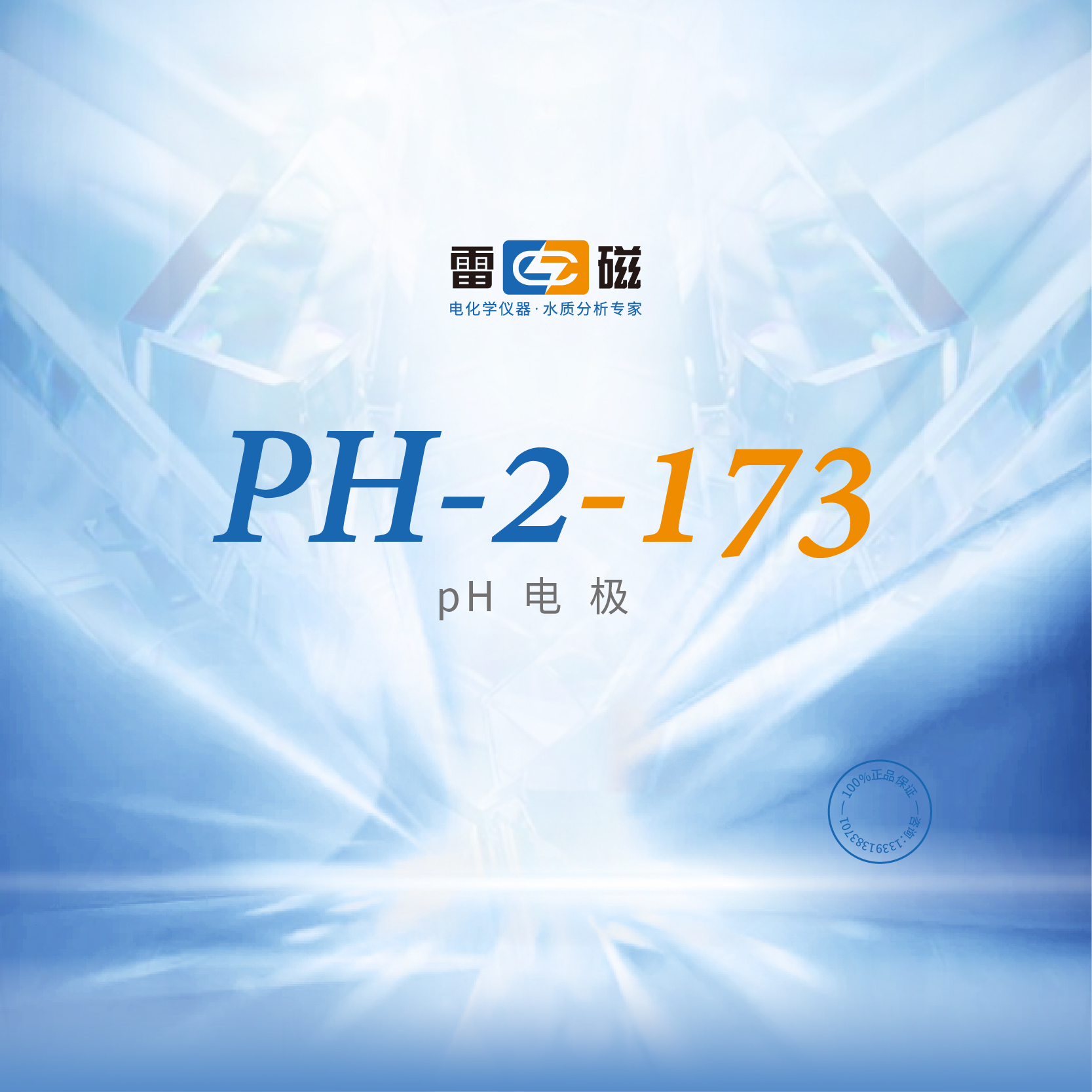 上海雷磁官方 PH-2-173型pH电极 在线工业pH计 配套仪器SJG-702