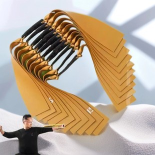 普雷萨斯弹弓皮筋猫头鹰专用4020锥度大威力防冻大宽度加厚扁皮筋