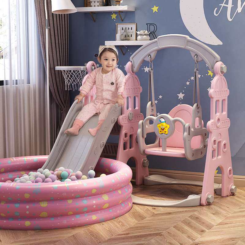 儿童滑滑楼梯室内外家用婴幼儿小孩秋千塑料滑梯组合小型宝宝玩道