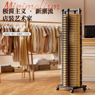 服装店衣架收纳车女装衣裤架子收纳神器衣撑裤夹架落地整理架推车