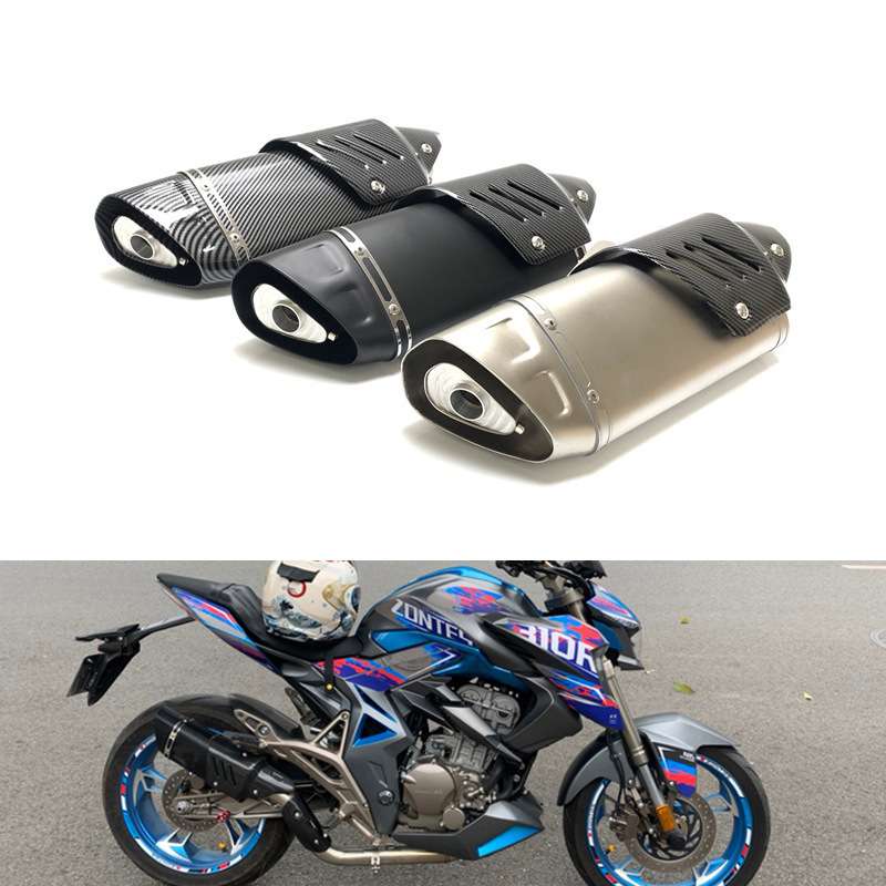 天蝎四角排气管追600赛600GSX250 CBR650 Z900改装排气带消声器