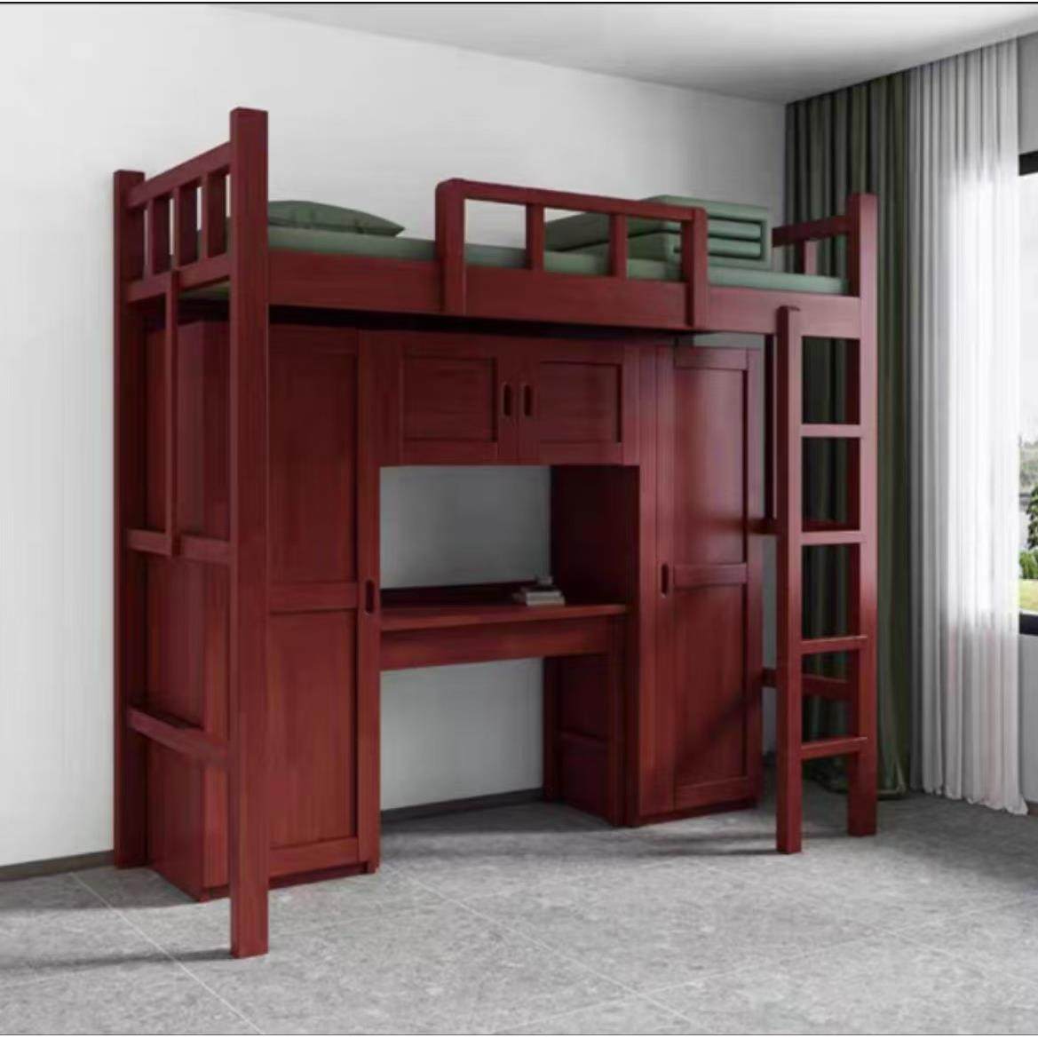 实木制式营具双层床组合内务柜上下床电脑桌学习桌椅单人床宿舍用,收纳整理,烫衣板及配件,淘宝优惠券,粉丝福利购,淘宝优惠卷