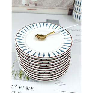 xyt骨碟家用陶瓷吐骨头盘碟轻奢6英寸小盘子碟子饭餐桌吐骨碟垃圾