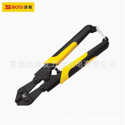 波斯工具双色柄断线钳迷你断线钳钢缆钢筋钢铁丝剪刀BS230307