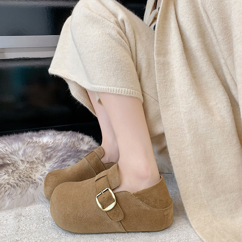 2025年新款真皮博肯鞋女鞋