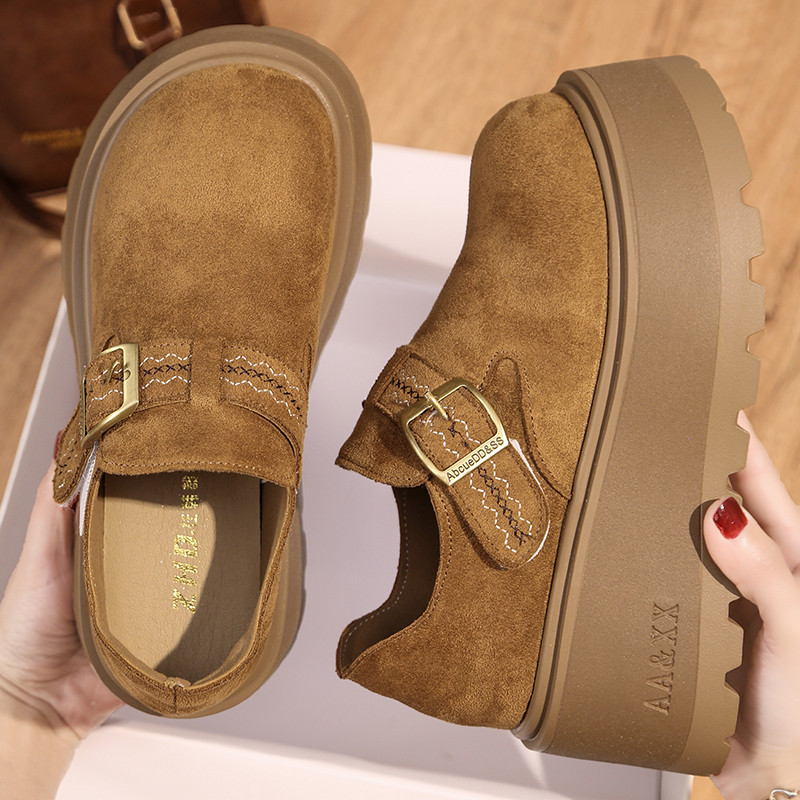 7cm厚底勃肯鞋女鞋2026新款春季软底不累脚增高全包乐福单鞋爆款,女鞋,勃肯鞋/软木鞋,淘宝优惠券,粉丝福利购,淘宝优惠卷