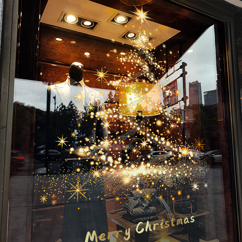 圣诞节装饰橱窗玻璃贴门贴纸