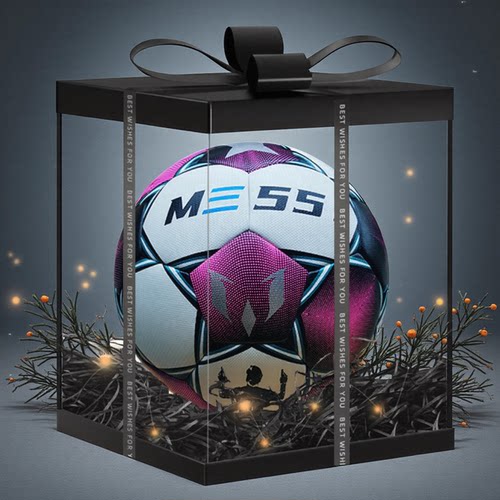 梅西同款欧冠比赛足球限量版