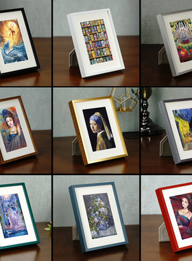 迷你拼图框234片10x15CM160片150片169片胶囊拼图裱框架相框摆台