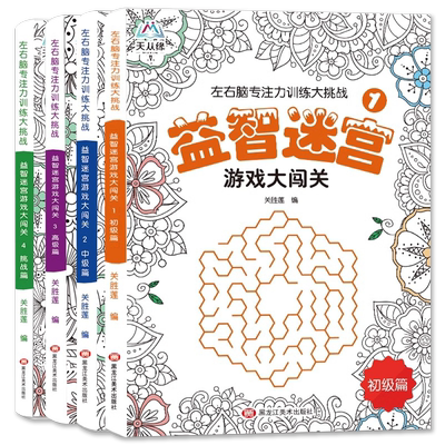 全4册儿童迷宫进阶游戏