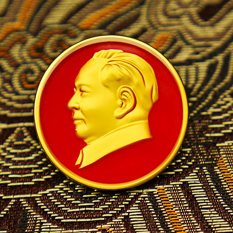 毛爷爷胸针毛爷爷精美红色像章 滴胶款徽章时尚百搭饰品