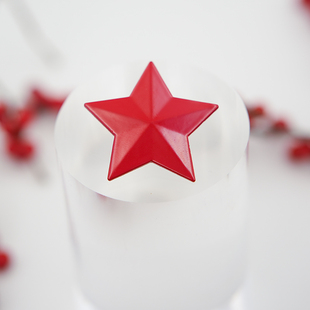 毛爷爷铁合金胸针铝制烤漆红五角星装饰品帽徽帽章胸针配饰像章