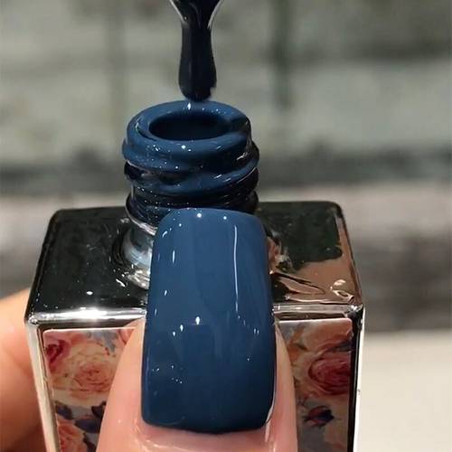 雾霾蓝显白持久指甲油胶