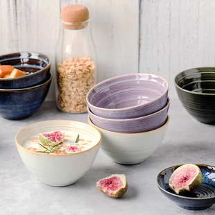 吃饭碗餐具高颜值新款 jiwoo米饭碗家用陶瓷小碗个人专用好看