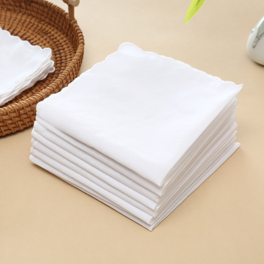 30cm棉质牙边手帕优雅刺绣图案DIY文字小方巾礼品手绢薄款方巾女,居家布艺,手巾/手帕,淘宝优惠券,粉丝福利购,淘宝优惠卷