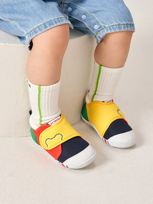 卡特兔学步鞋春季男宝宝软底机能鞋透气1岁婴幼儿鞋女童防滑网鞋