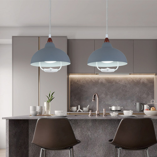 简约麻将馆专用灯新款可伸缩升降饭厅吊灯创意个性覆古棋牌室灯罩