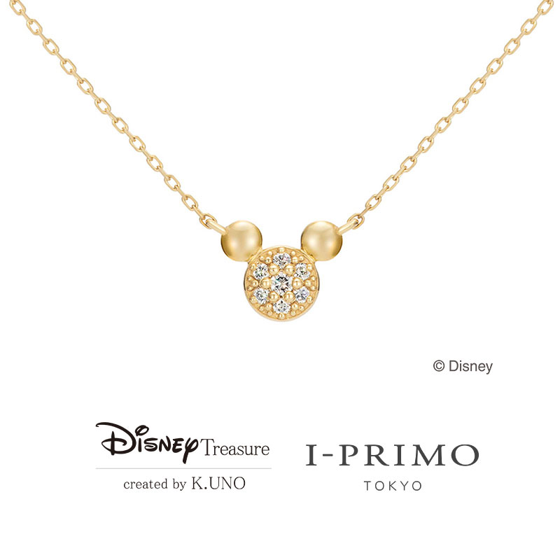 K.UNO迪士尼设计款钻石项链Mickey Mouse Sparkle -Face Diamond-
