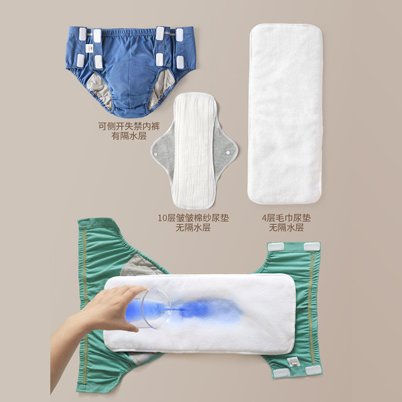 老年人防漏尿床神器防水可水洗成人专用失禁老人隔尿内裤尿失禁裤,女士内衣/男士内衣/家居服,平角裤,淘宝优惠券,粉丝福利购,淘宝优惠卷