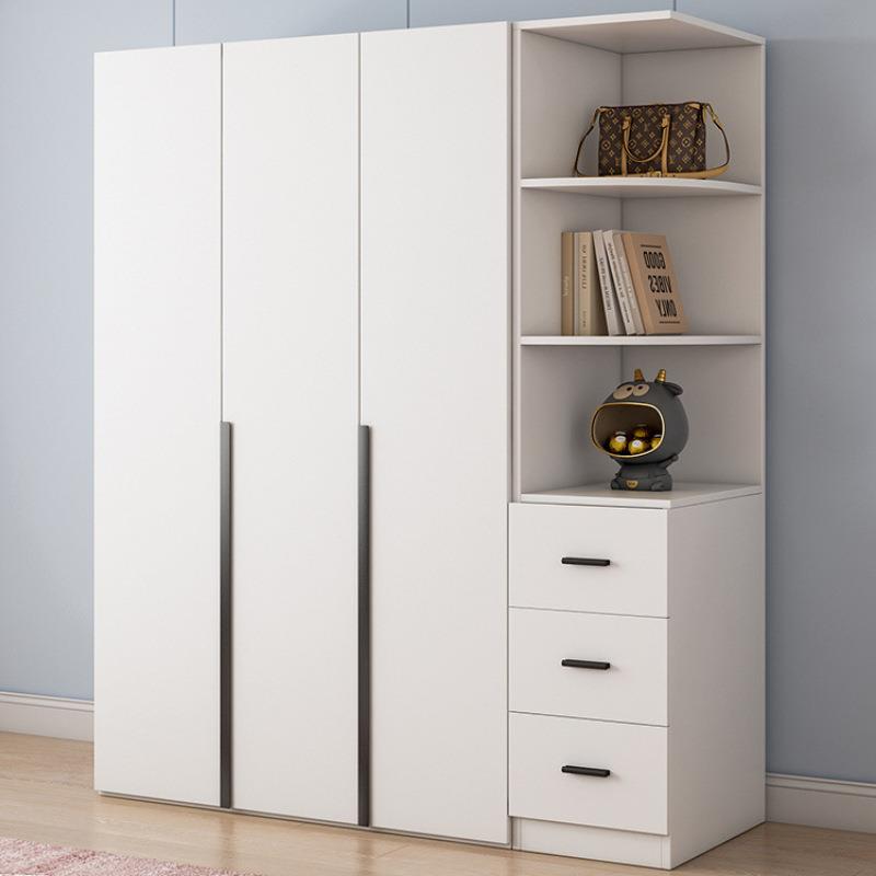 实木衣柜家用卧室出租房现代简约小户型儿童柜子简易组装收纳衣橱