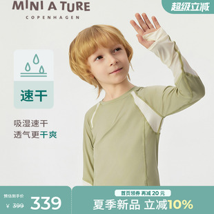 25夏季 新品 男女童圓領(lǐng)柔軟運(yùn)動(dòng)速干T恤長袖 TURE童裝 丹麥MINI