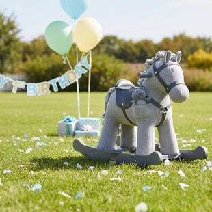 【圣诞礼物】小木马摇摇椅摇摇马婴儿儿童玩具周岁礼生日礼物摆件