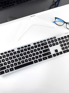 适用ASUS华硕一体机键盘保护膜MD-5110台式机电脑傲世V221 ID V221IC猎鹰V4 V4000全覆盖M4 M4000硅胶防尘罩