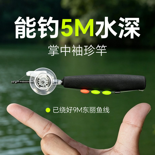 便携迷你收缩20CM轻量钓鱼竿