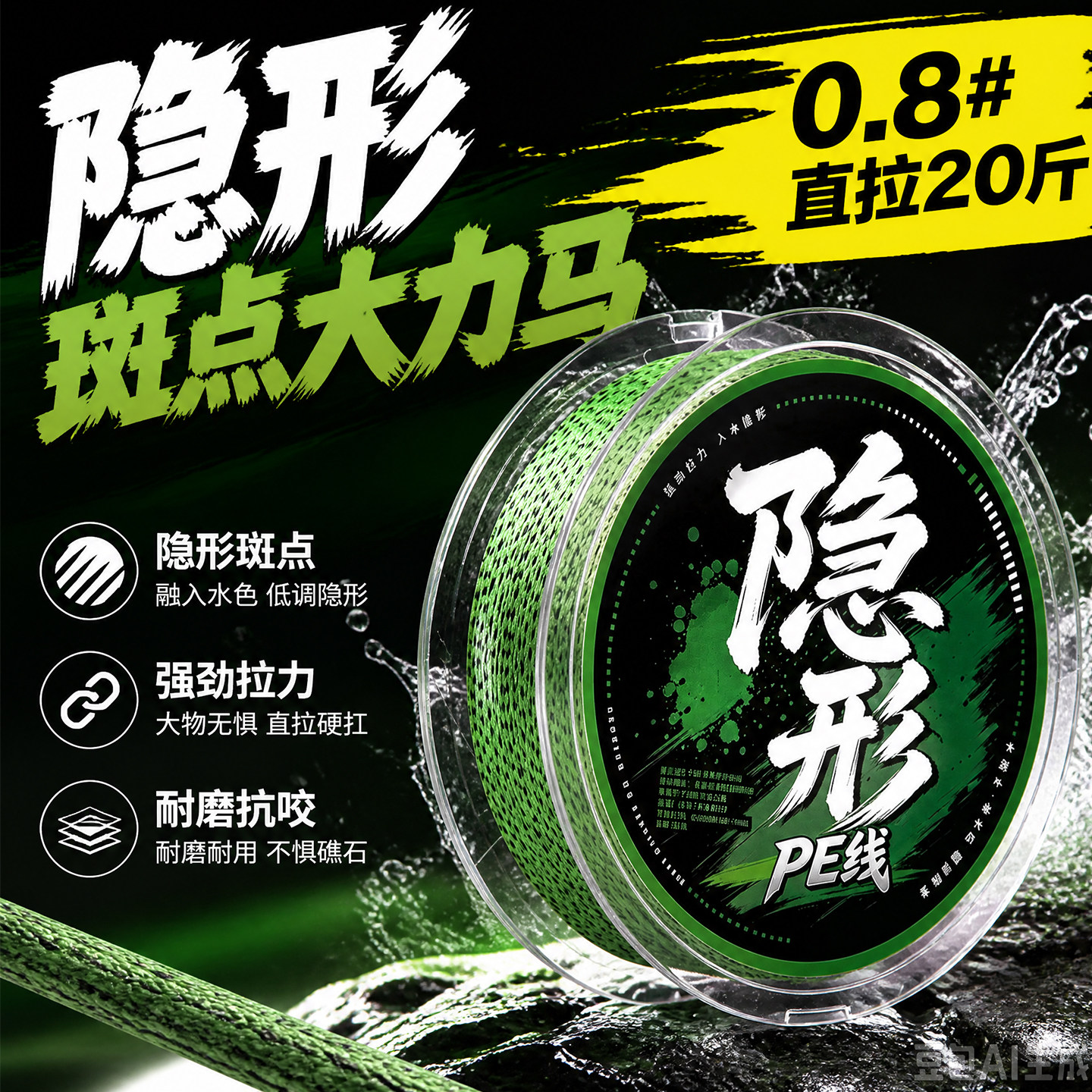 ⭕斑点大力马4/8编PE路亚防咬线图片