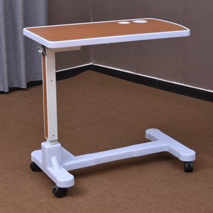 医用ABS移动餐桌 气动升降餐桌升降床边桌护理餐桌医院病床餐桌