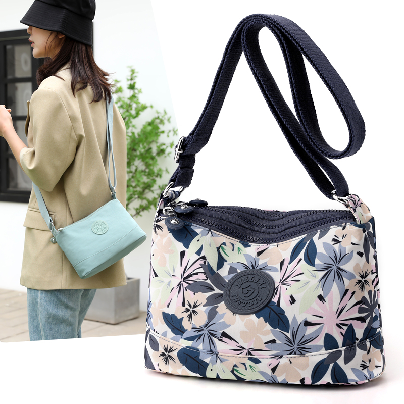 牛津布女包斜挎包中年妈妈包夏季民族风尼龙单肩旅游小包包