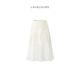 LAVELOURS 大裙摆重工丝麻中长裙半身裙宽松简约半身裙