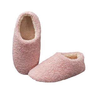 日式静音布底棉拖鞋毛绒男女软底包跟室内保暖木地板无声冬季加绒