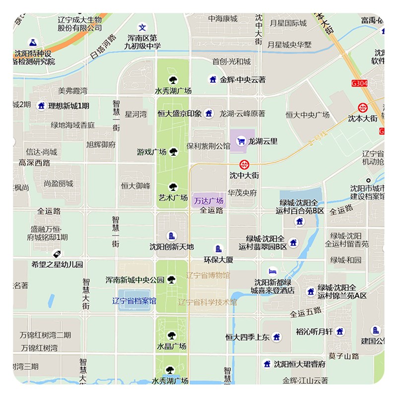 沈阳市城区图2025市区地图定制街道图新版贴图挂图