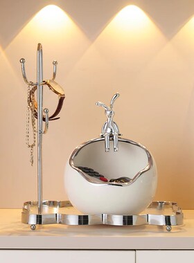 精选创意暴力熊钥匙收纳摆件进门入户玄关家居桌面装饰品乔迁新居