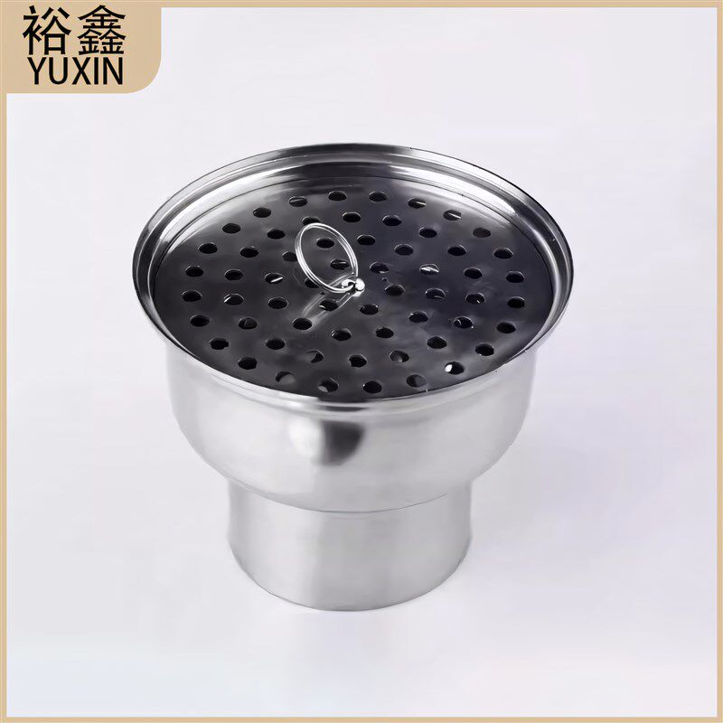 304不锈钢洁净地漏卫生级医药食品制药厂水封防臭加厚清扫口老式