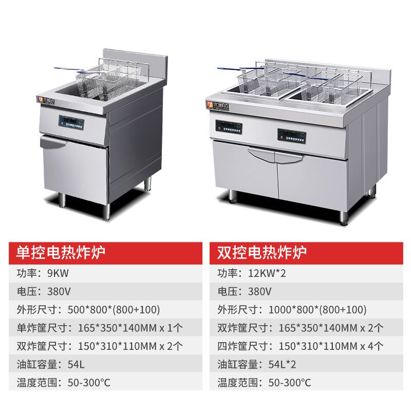 优厨派商用油炸炉电炸炉小吃店油炸锅炸鸡炸串炸薯条油炸食品