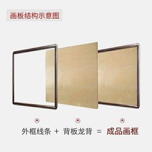 精选实木画框装裱相框十字绣钻石画外框架定制任意尺寸挂墙油画国