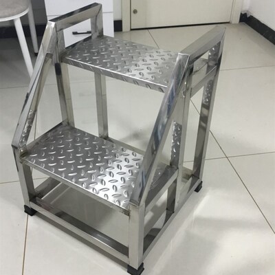 不锈钢台阶梯凳子家用室外台阶登高梯扶梯加厚移动梯防锈梯踏步梯