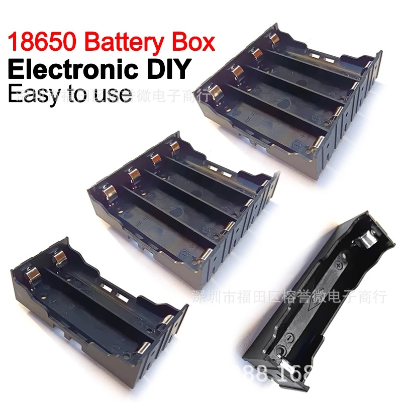 插針18650電池裝1/2/3/4節(jié) DIY鋰電池盒 /插針18650電池座/ 1-4節(jié)