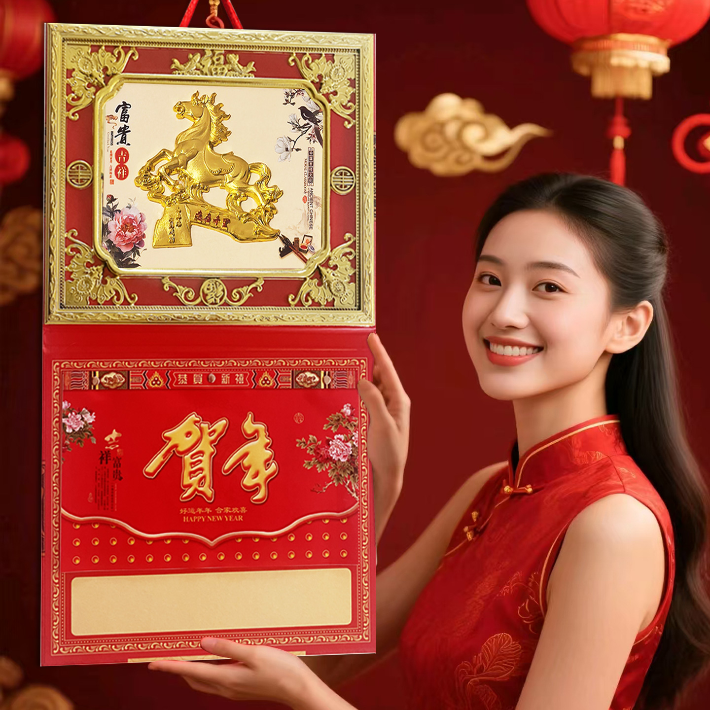 实力厂家2026大号立体相框挂历