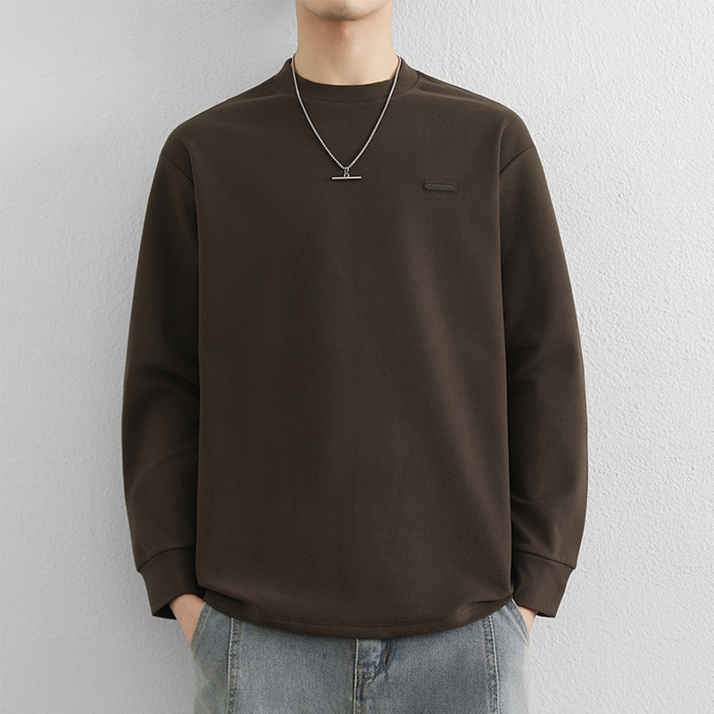 双面打底衫男士秋冬季加厚保暖磨毛长袖t恤纯色圆领内搭上衣0120k,男装,T恤,淘宝优惠券,粉丝福利购,淘宝优惠卷